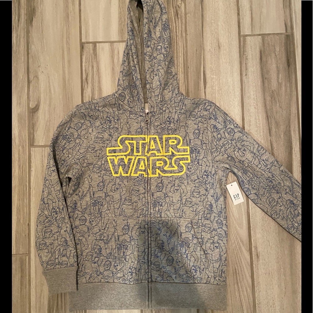 NWT Gap kids Star Wars zip hoodie. Sz XL  (14).
